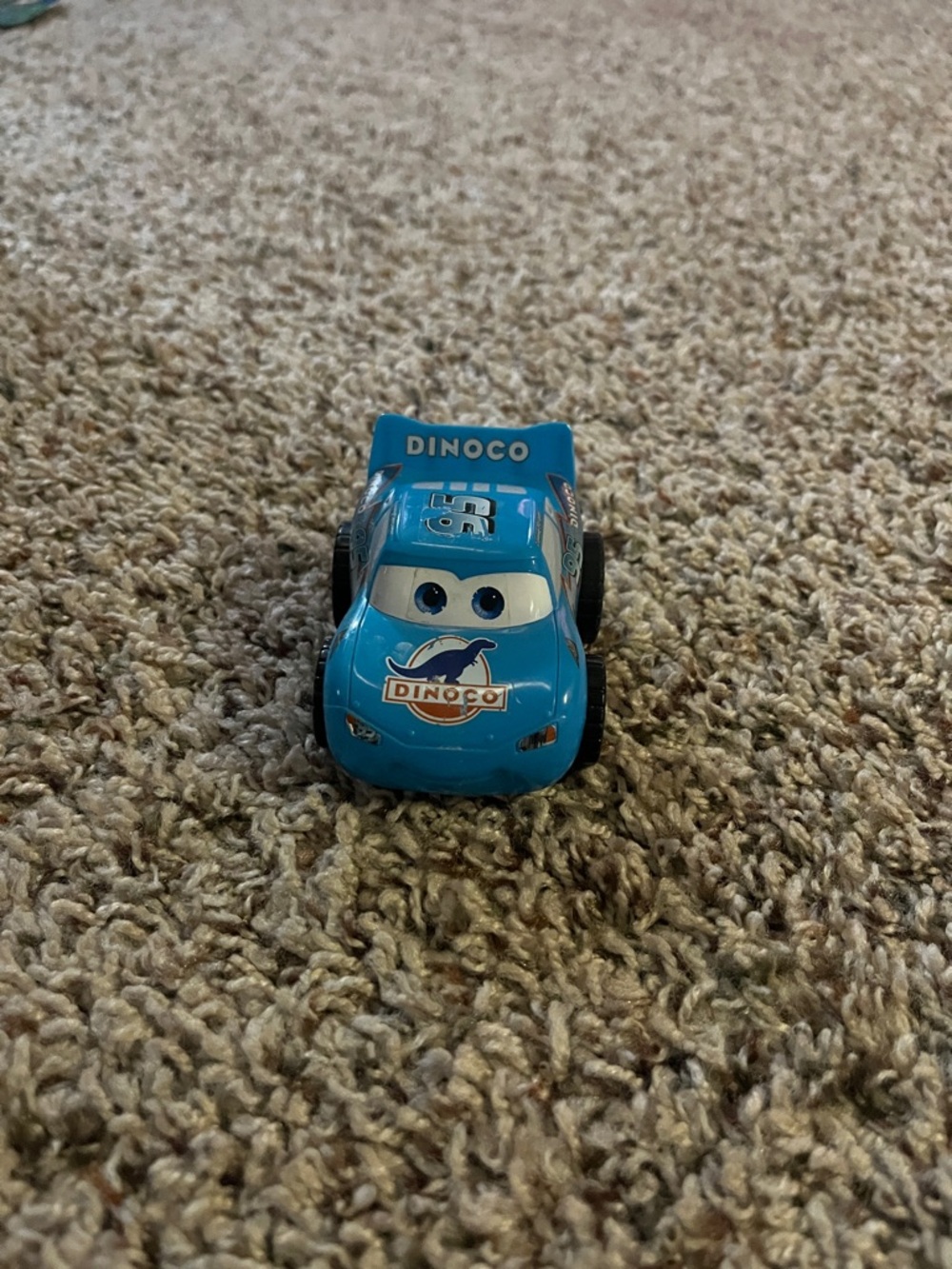 Disney Dinoco Blue Lightning McQueen Toy Car